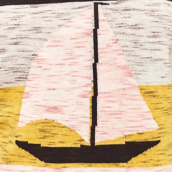 Anthropologie Sailboat Striped Sweater Size Small - Picture 3 of 11